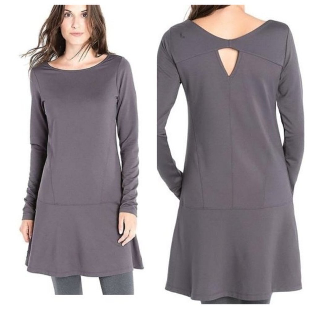 LOLE Irene Gray Long Sleeve Dress